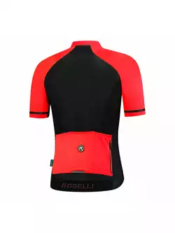 Rogelli Evo 001.094 męska koszulka rowerowa Evo Czarny/Czerwony