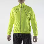 KAYMAQ J1 męska przeciwdeszczowa kurtka rowerowa, fluor żółty